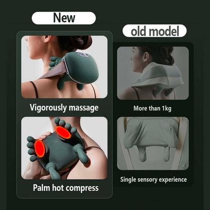 Multifunctional mini trapezius portable home shoulder and neck kneading massage heating shawl cervical vertebra small massager