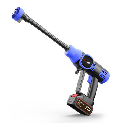 Multifunctional electric car wash machine with automatic water gun, powerful portable car wash water gun, high-power water pump, gardening watering cordless car wash machine