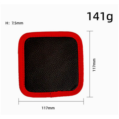 3-Piece Magnetic Tool Mat Set — Magnetic Tool Organizer Mats (Red & Black) — Magnetic Leather-like Pads