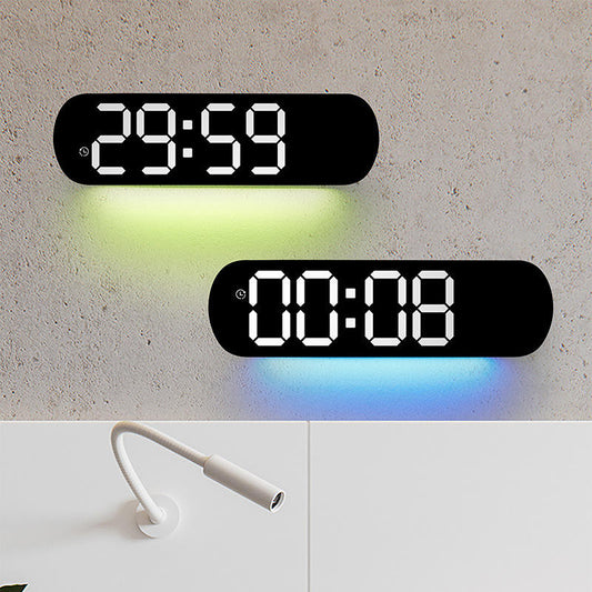 Creative new wall clock, multi-functional clock, living room clock, large screen LED digital alarm clock, timekeeping.
