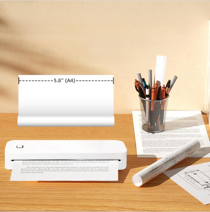Home A4 Portable Printer, OEM Bluetooth Inkless Document/Exam Paper Self-adhesive Thermal Printer