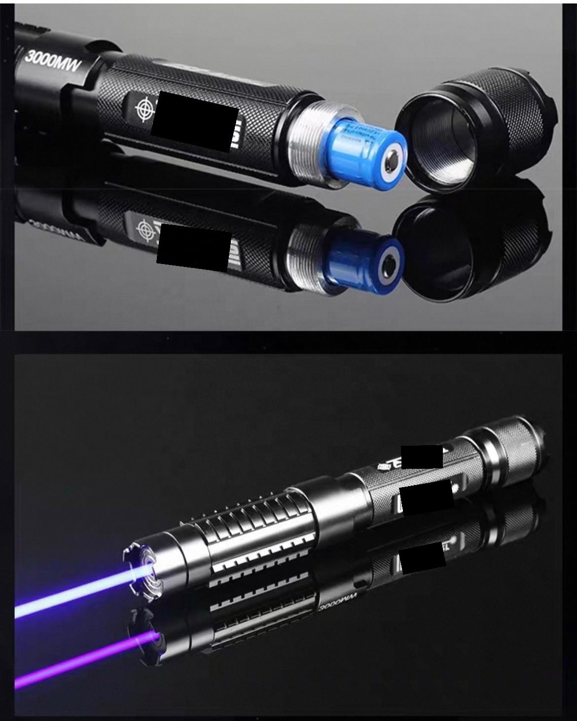 High-quality aluminum alloy custom blue laser pointer