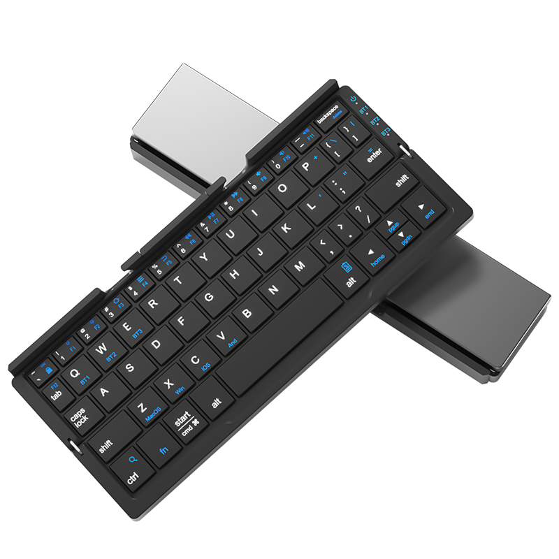 Foldable Mini-Keyboard with a Premium Business Aesthetic — Rechargeable, Compatible with Mobile Phones and Computers, Ideal for Office Use