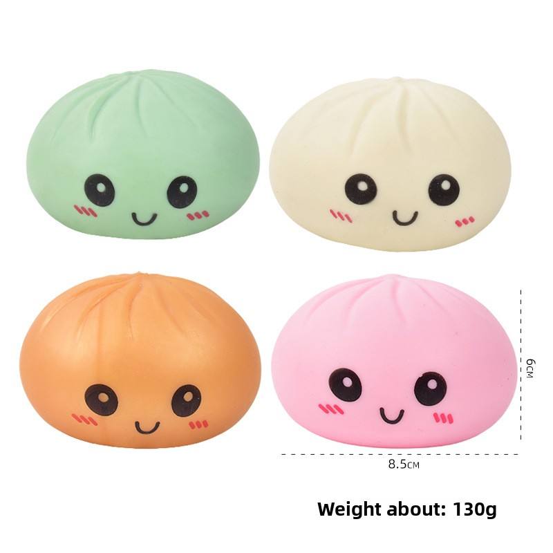 Viral "Steamer Basket" Stress Relief Toy — Realistic, Slow-Rising Faux Steamed Buns (Baozi) — Creative Squeeze & Squish Gadget