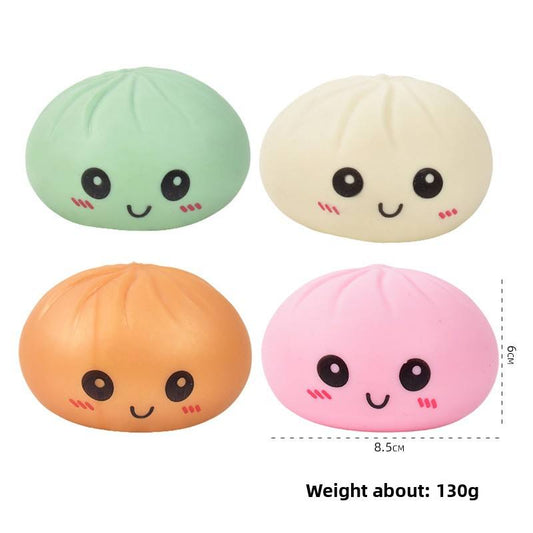 Viral "Steamer Basket" Stress Relief Toy — Realistic, Slow-Rising Faux Steamed Buns (Baozi) — Creative Squeeze & Squish Gadget