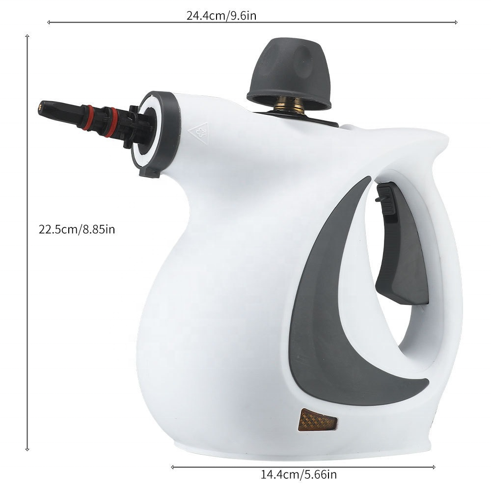 Portable high-temperature, high-pressure steam cleaner with 9 accessories; high-temperature mite removal; high-pressure handheld steam cleaner