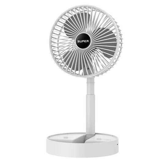 Foldable telescopic rechargeable fan, portable outdoor travel home desktop fan, USB rechargeable