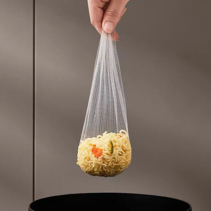 Disposable kitchen sink garbage strainer, drain strainer for vegetable washing basins, leftover food dishes, dishwashing basins, and floor drains.