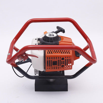 High-Power Gasoline-Powered Handheld Earth Auger — For Orchard Fertilizing, Post-Hole Digging, Piling, and Drilling