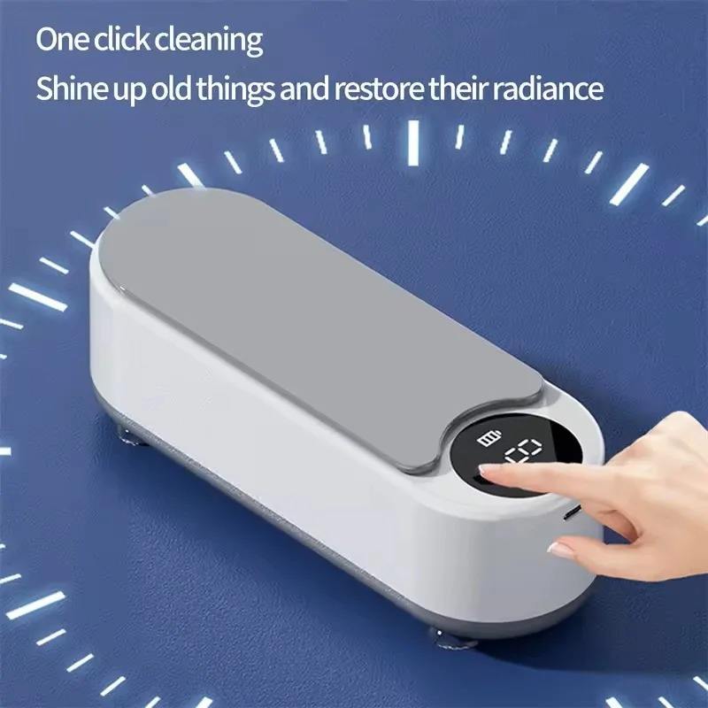Ultrasonic eyeglass cleaner, a must-have for home use, for cleaning glasses, braces, watches, and other eyeglasses.