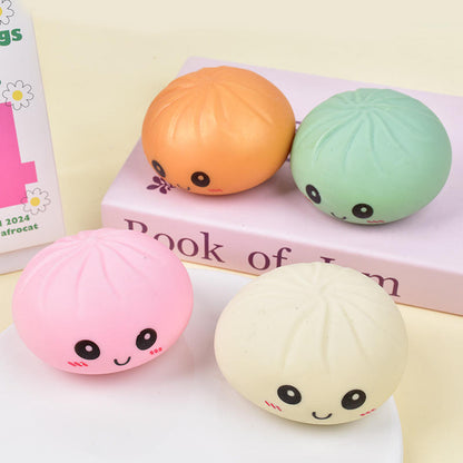 Viral "Steamer Basket" Stress Relief Toy — Realistic, Slow-Rising Faux Steamed Buns (Baozi) — Creative Squeeze & Squish Gadget