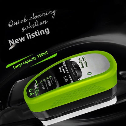 New car window clear oil film cleaner, car glass cleaning brush, windshield renovation and stain removal, car cleaning.