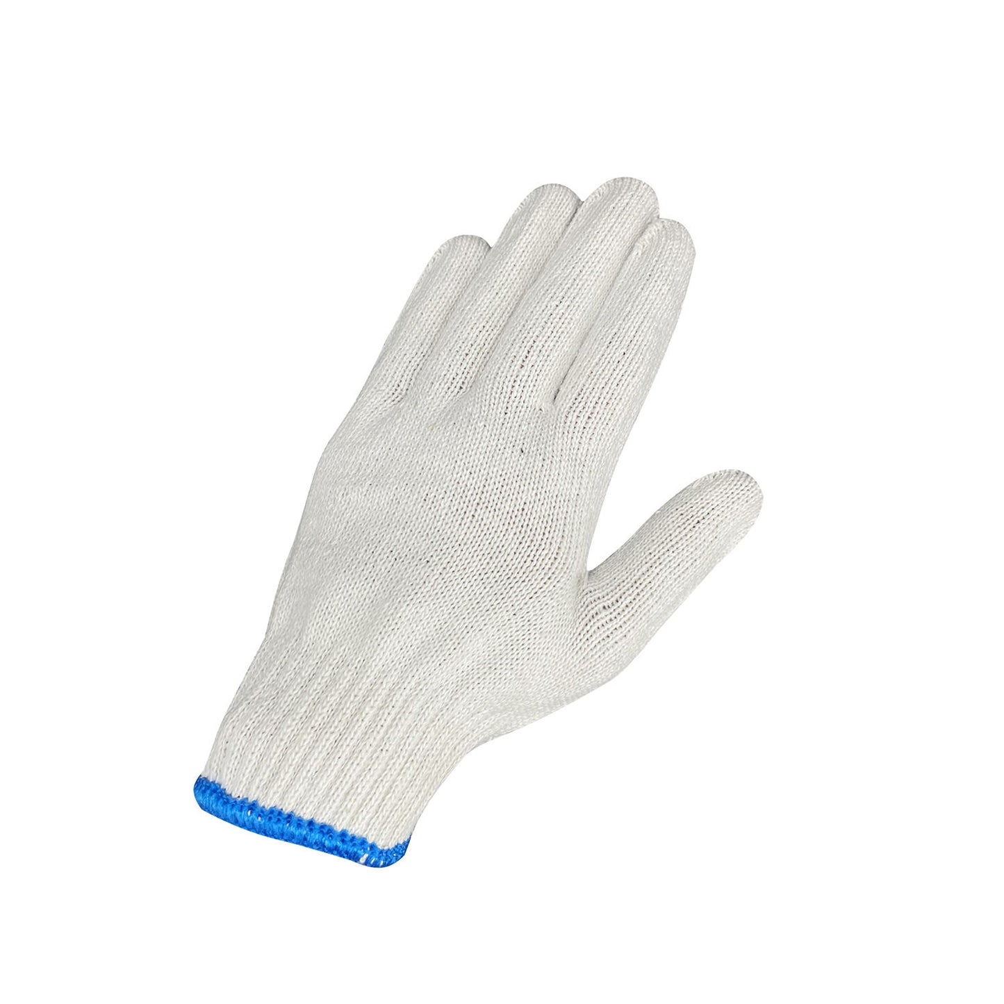 Men's Cotton Work Gloves — Heavy-Duty, Wear-Resistant, Thickened, and Non-Slip — Pure White, Breathable Safety Gloves for Construction Sites and Manual Labor