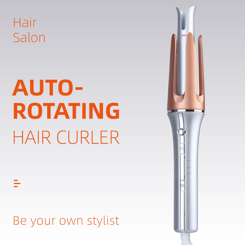 Professional 25mm automatic LED electric PTC ceramic deep wave curling self rotating curling iron