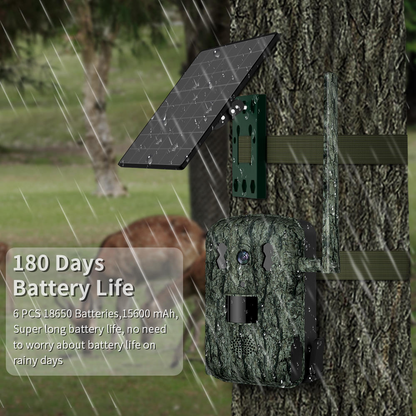 JerderFo A8 UCN cellular 4G LTE deer real-time stream tracking camera hunting camera 4G camera wildlife 940 no light solar panel