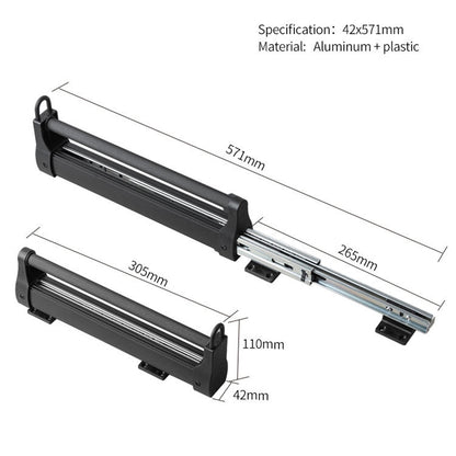 Pull-out retractable clothes rack, built-in top-mounted retractable trouser rack for home wardrobes and walk-in closets.