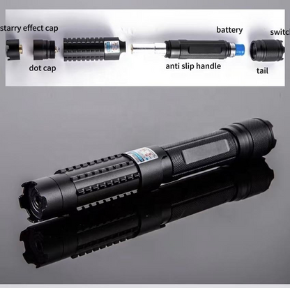 High-quality aluminum alloy custom blue laser pointer