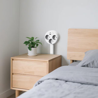 2025 New Product: Power Outlet Extender, Power Outlet for Sofas, Bedside Tables, and Other Uses
