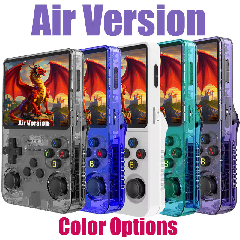 The new R36S open-source handheld game console is a portable retro arcade game console with a nostalgic 3D dual-system.