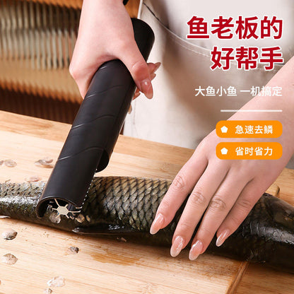 New electric fish scaler, handheld, rechargeable, fully automatic, stainless steel blade fish scaler tool