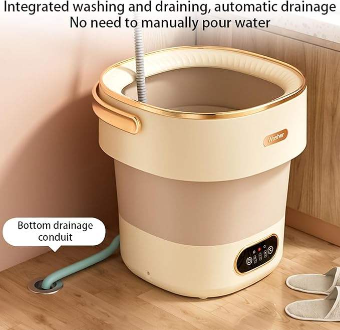 Fully automatic smart washing machine, portable travel mini underwear and sock washing machine