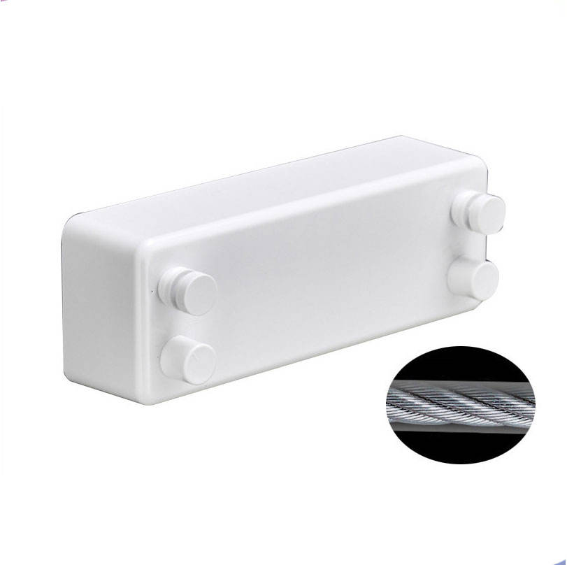 Non perforated clothesline, indoor shrink cooling device, balcony wall mounted steel wire clothesline, invisible retractable clothesline rack