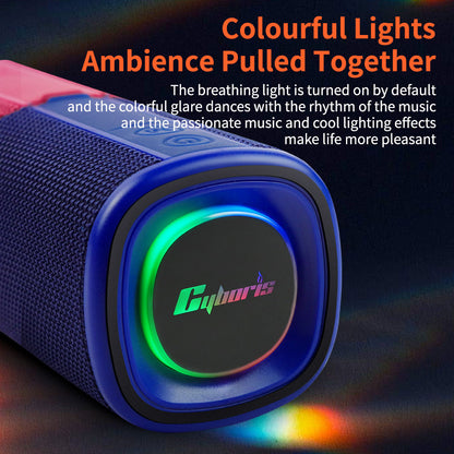 New Portable Magnetic 2-in-1 Bluetooth Speaker with Colorful Subwoofer and Two-Tone Design
