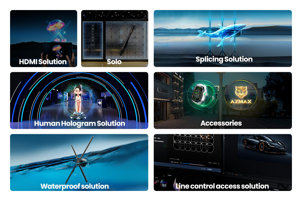 Holographic Projection 3D Fan Advertising Machine Holographic Advertising Machine Air Imaging Naked Eye Fan Screen