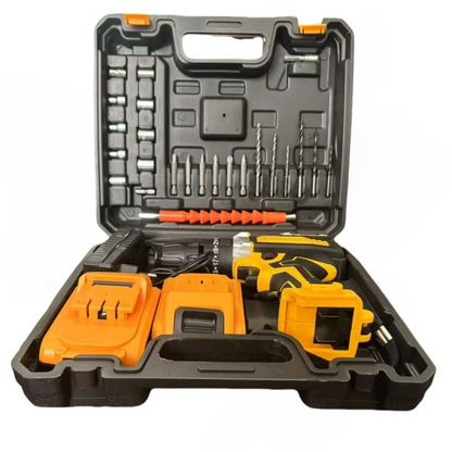 Multi-functional 21V rechargeable impact drill, lithium battery-powered electric drill, screwdriver, and electric drill set