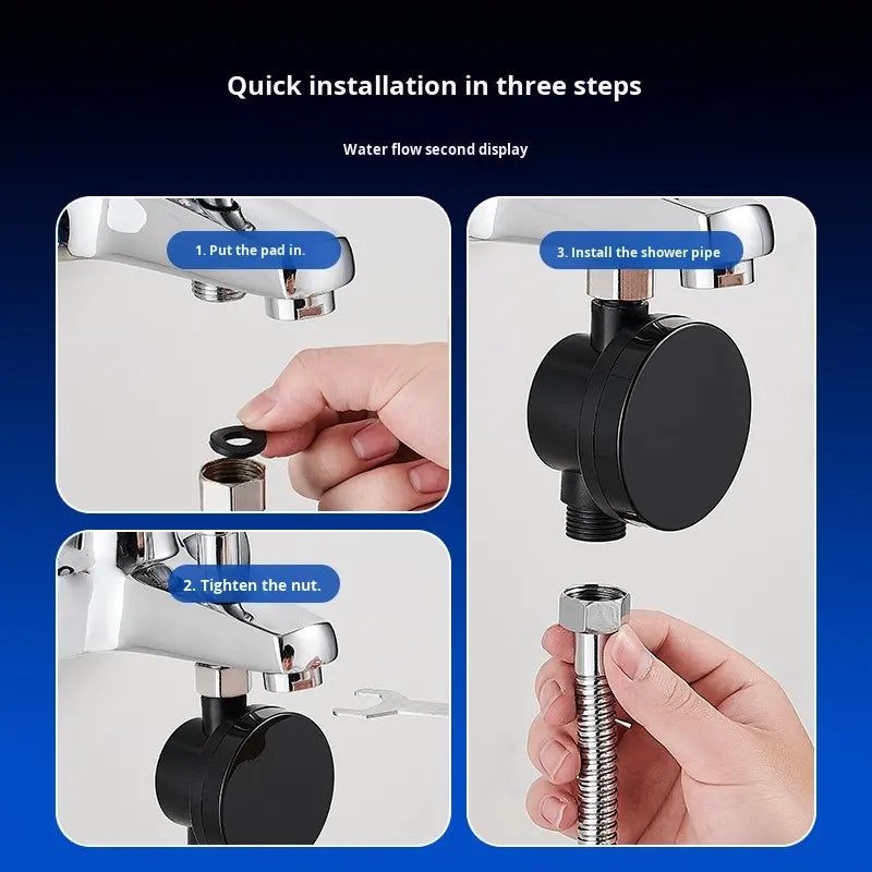 Universal shower head thermometer, baby bath and children's bath temperature controller, household visible LED faucet temperature gauge.