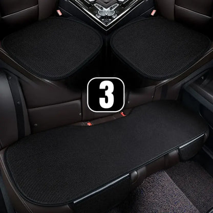 Ice Silk Car Seat Cushion 3-Piece Set — Universal All-Season Seat Pads & Mats