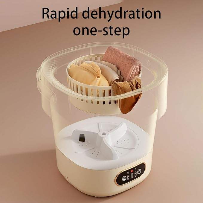 Fully automatic smart washing machine, portable travel mini underwear and sock washing machine
