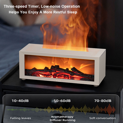 3D fireplace humidifier, flame aroma diffuser, desktop remote control seven-color light, simulated fireplace diffuser