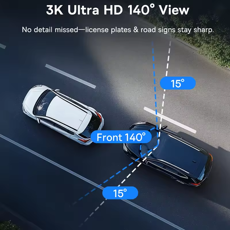 Baseus 3k dashboard cam VD1 front cam high-definition built-in global positioning system Galileo supercapacitor car DVR car camera recorder supports 24-hour parking