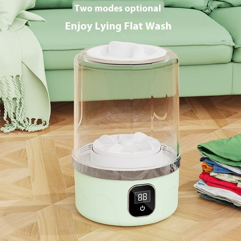 Portable mini household washing machine with USB rechargeable function for washing underwear and socks; cordless electric washing cup.
