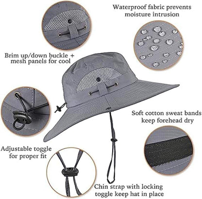 Solar outdoor fan hatSolar outdoor fan hat