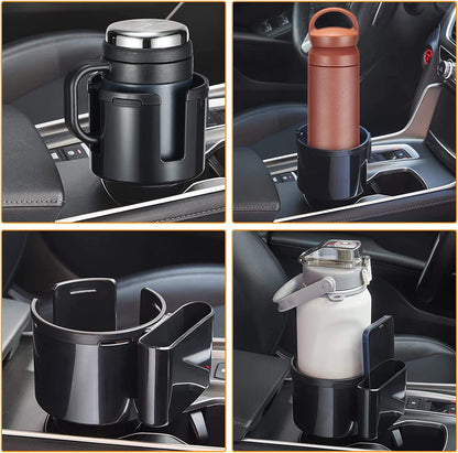 2-in-1 Car Cup Holder, Multifunctional Car Cup Holder, Phone Holder, Extra Large Car Cup and Beverage Holder