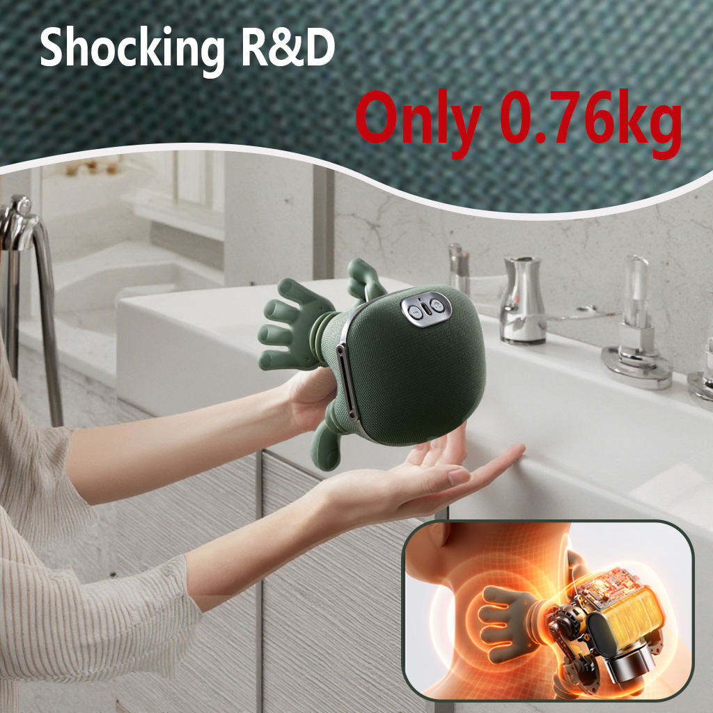 Multifunctional mini trapezius portable home shoulder and neck kneading massage heating shawl cervical vertebra small massager