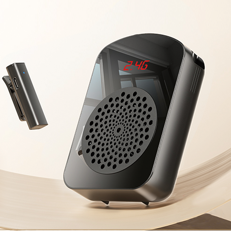 Portable Bluetooth lapel microphone with C-type connector