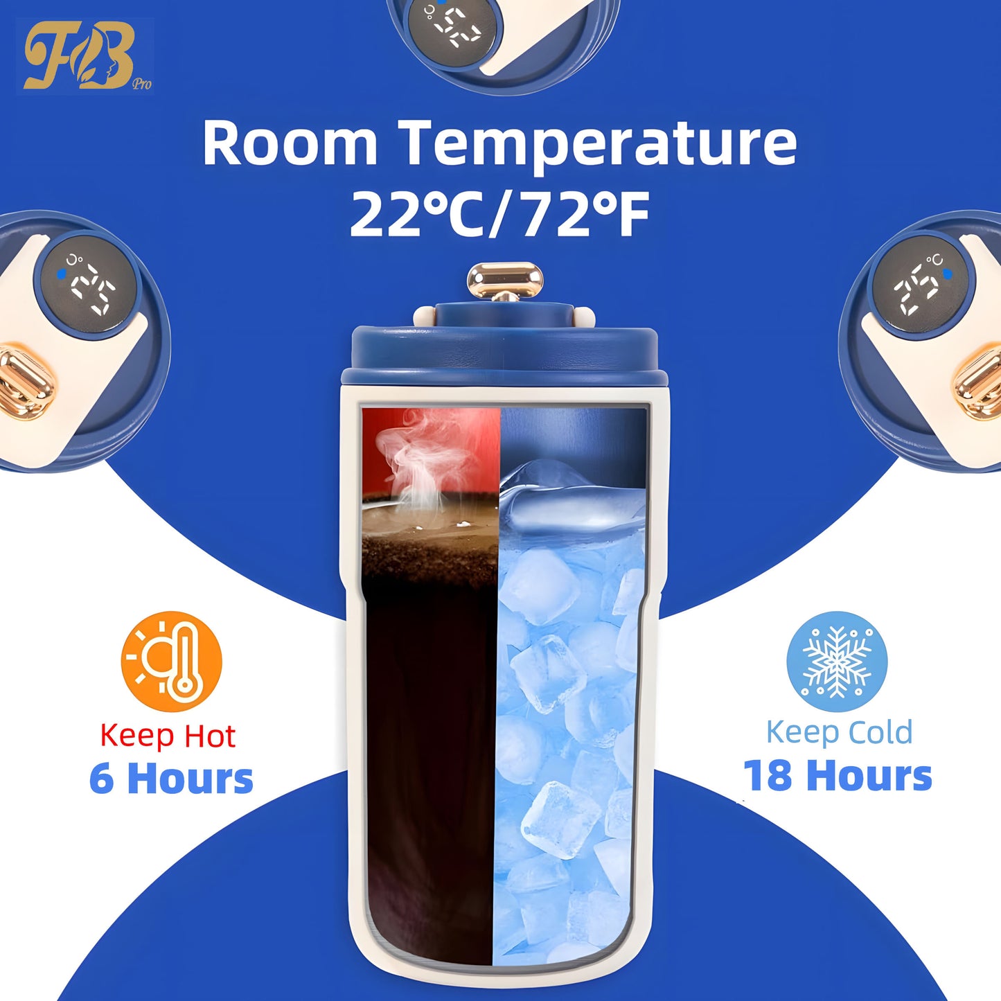 Simple 316 stainless steel car vacuum insulated coffee cup, suitable for men and women, high-value portable water bottle 450ml