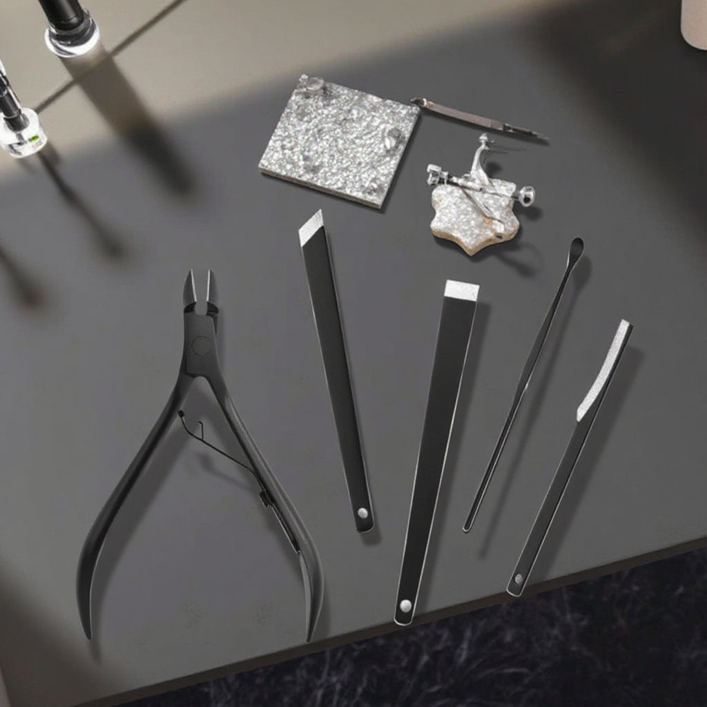 20 Multi functional Nail and Foot Repair Set Portable Nail Customization Stainless Steel Leather Foot and Finger Care Salon