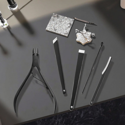 20 Multi functional Nail and Foot Repair Set Portable Nail Customization Stainless Steel Leather Foot and Finger Care Salon