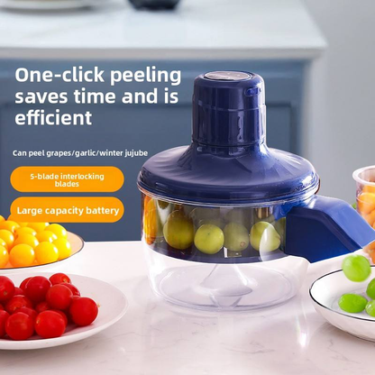 Fully Automatic Electric Fruit & Vegetable Peeler — Household & Commercial Use — For Grapes, Garlic, and Fruits
