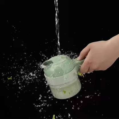 Handheld electric vegetable slicer set, mini multifunctional manual slicer, electric food processing machine, food mixer
