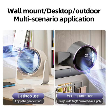 New Mini Electric Fan Desktop Dormitory USB Fan Wall-Mounted Home Dormitory Circulating Fan