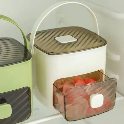 Portable 48-compartment ice bucket, ice maker, ice cube mold, ice freezer, food-grade, large capacity, household press-type ice tray