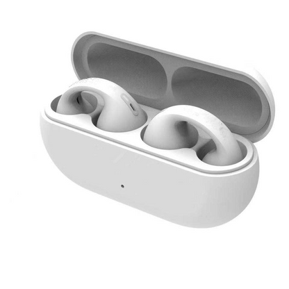 Bluetooth earphones with bone conduction clip on design, wireless dual ear, high aesthetic value, ultra clear sound quality, and long standby time