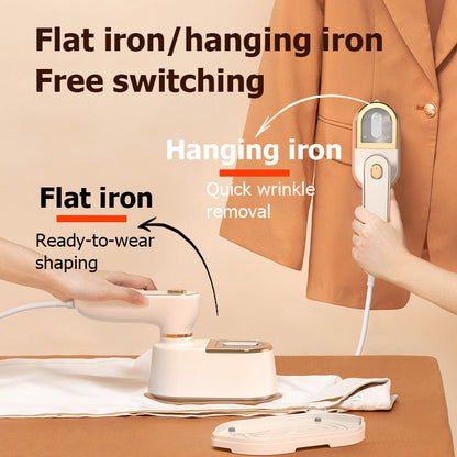 New portable handheld garment steamer for home use, foldable design.