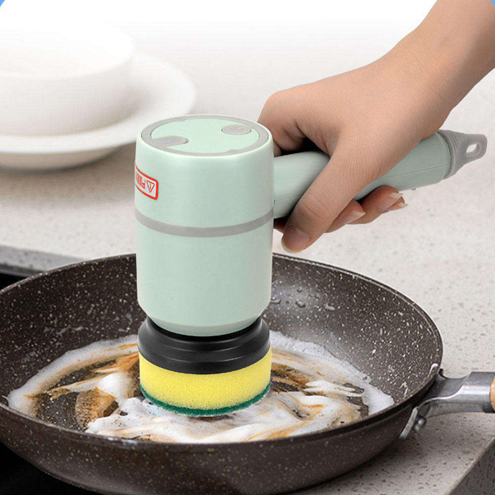 USB rechargeable kitchen dishwashing brush, sink cleaner, bathroom bathtub cleaning brush, rotary scrubber, electric cleaning brush.