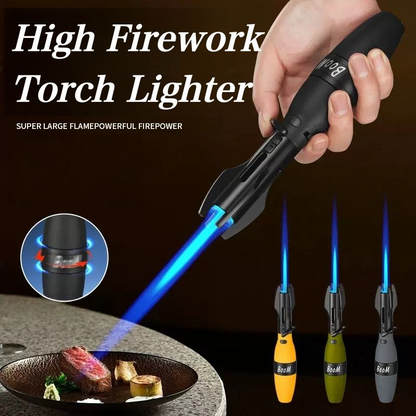 Rocket, missile, torch, smoke lighter, windproof barbecue torch, rotating high-quality